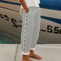 Caitlin | Stylish Striped Button Trousers