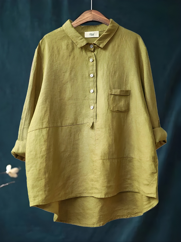 Stella™ Women's Linen Long Sleeve Shirt