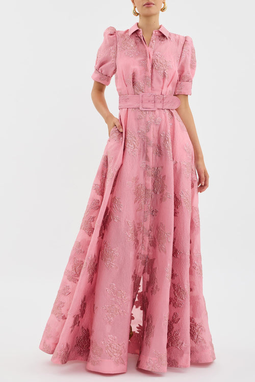 Anabella - Dress with Short Puff Sleeves