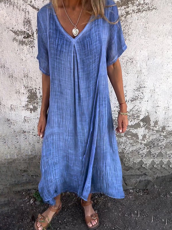 GERALDINE | COMFORTABLE V-NECK DRESS